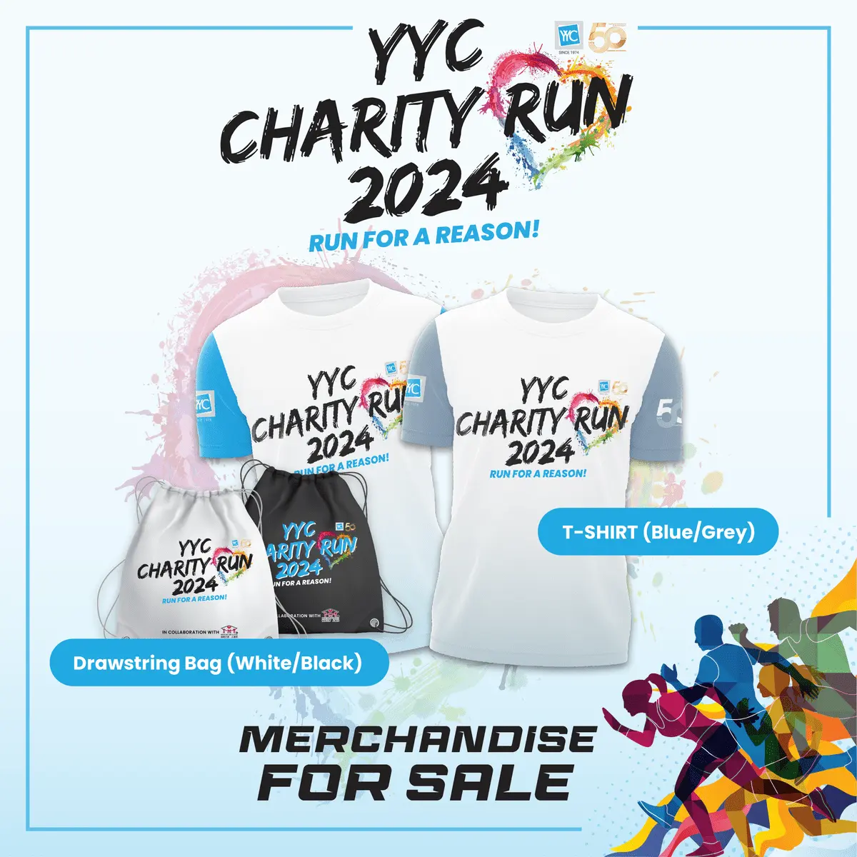 YYC Charity Run 2024 Merchandise Poster